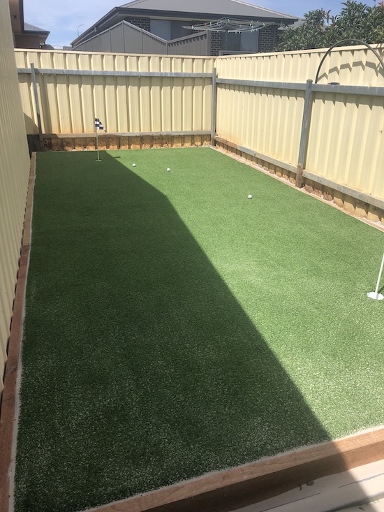 How To Build A Synthetic Putting Green Supreme Greens